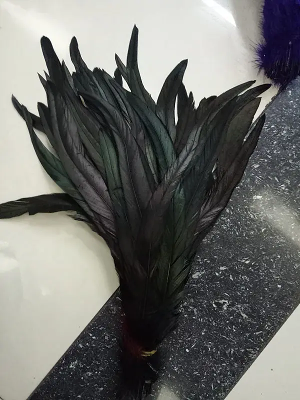 Free Shipping 10pcs28-35cm / 12-14inch Natural black Rooster Tail Feather, Accessories for Rooster Feather Ornament
Free Shipping 10pcs28-35cm / 12-14inch Natural black Rooster Tail Feather, Accessories for Rooster Feather Ornament