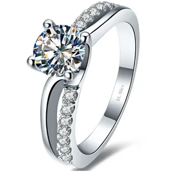 THREEMAN Test Positive Moissanite Fabulous Jewelry Genuine AU585 White Gold Brilliant 1Ct Prongs Moissanite Engagement Ring
THREEMAN Test Positive Moissanite Fabulous Jewelry Genuine AU585 White Gold Brilliant 1Ct Prongs Moissanite Engagement Ring