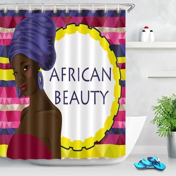 African Beauty Afro Woman / Tropical Island Beach Sunset Waterproof Fabric Bathroom Shower Curtain 150cm Or 180cm Bath Curtain
African Beauty Afro Woman / Tropical Island Beach Sunset Waterproof Fabric Bathroom Shower Curtain 150cm Or 180cm Bath Curtain