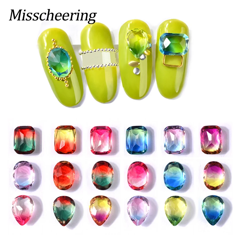 10Pcs Gradient Colorful Crystal Nail Art Rhinestones 3D Charm Droptear/Oval/ Square Diamond Jewelry DIY Nail Glitter Decorations
10Pcs Gradient Colorful Crystal Nail Art Rhinestones 3D Charm Droptear/Oval/ Square Diamond Jewelry DIY Nail Glitter Decorations