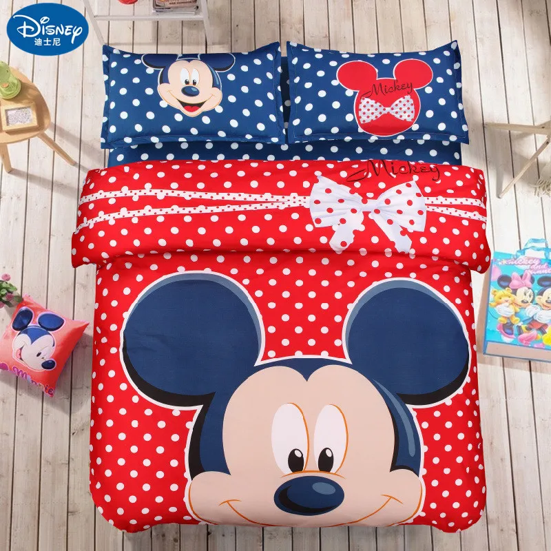 4Pcs red Mickey mouse Bedding Set Home textile minnie mickey cartoon Children adult bedclothes bed set girl boy baby Disney gift
4Pcs red Mickey mouse Bedding Set Home textile minnie mickey cartoon Children adult bedclothes bed set girl boy baby Disney gift