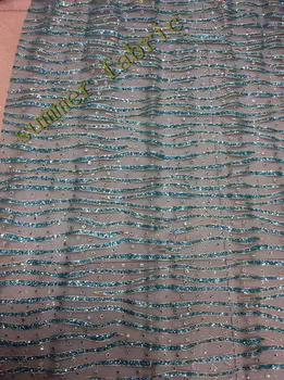 5 yards New Fashion Blue Strip Guipure Lace Africa Cord Lace Fabric with glitter
5 yards New Fashion Blue Strip Guipure Lace Africa Cord Lace Fabric with glitter