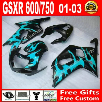 High grade Fairings for black with blue 2001 2002 2003 SUZUKI GSXR 600 750 motocycle parts 01 02 03 fairing kits 7 gift OI02
High grade Fairings for black with blue 2001 2002 2003 SUZUKI GSXR 600 750 motocycle parts 01 02 03 fairing kits 7 gift OI02