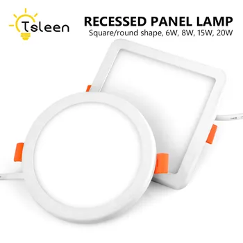 AC 85-265V Ultra Thin LED Panel Light 6W 8W 15W 20W Aluminum Ceiling Recessed Downlight open hole adjustable White 6000-6500K
AC 85-265V Ultra Thin LED Panel Light 6W 8W 15W 20W Aluminum Ceiling Recessed Downlight open hole adjustable White 6000-6500K