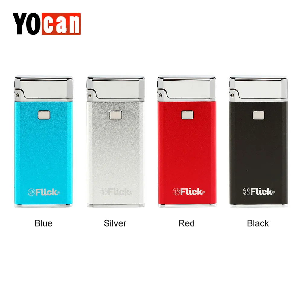 Original 650mAh Yocan Flick AIO Starter Kit with flip-top lighter design top filling no-leakage built-in 650mAh battery vape kit
Original 650mAh Yocan Flick AIO Starter Kit with flip-top lighter design top filling no-leakage built-in 650mAh battery vape kit