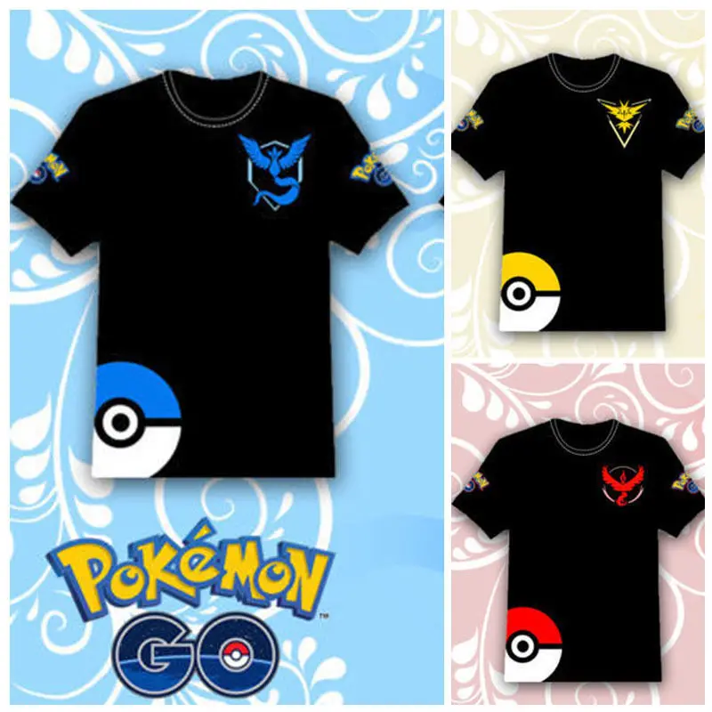 Mobile Games Pokemon Pokemon GO Zapdos Moltres Articuno men and women T-shirt cotton anime cosplay Pikachu camp LOGO 3 colors
Mobile Games Pokemon Pokemon GO Zapdos Moltres Articuno men and women T-shirt cotton anime cosplay Pikachu camp LOGO 3 colors