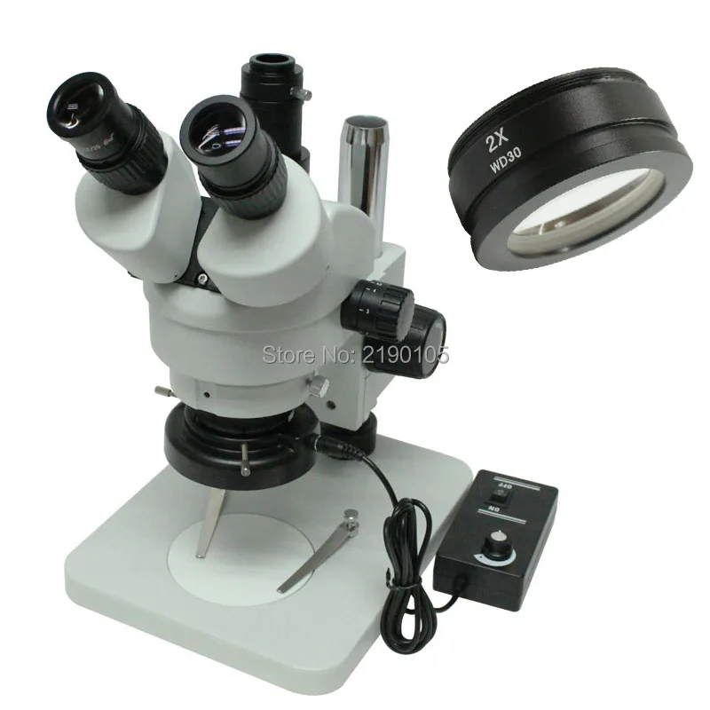 7X-90X Trinocular Industry Inspection Zoom Stereo Microscope System + LED Ring Light + C-mount Adapter Support C-Mount Camera
7X-90X Trinocular Industry Inspection Zoom Stereo Microscope System + LED Ring Light + C-mount Adapter Support C-Mount Camera