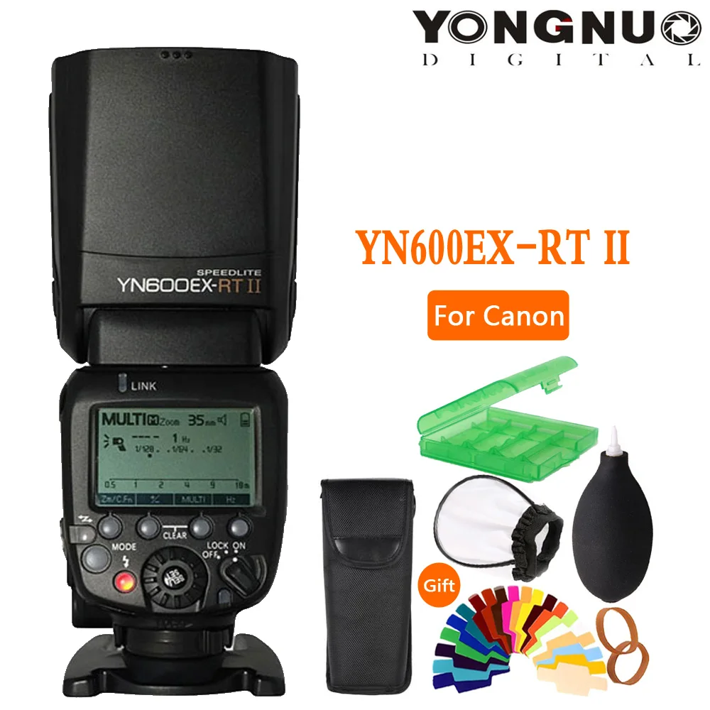 Original YONGNUO YN600EX-RT II 2.4G Wireless HSS 1/8000s Master TTL Flash Speedlite for Canon Camera as 600EX-RT YN600EX RT II
Original YONGNUO YN600EX-RT II 2.4G Wireless HSS 1/8000s Master TTL Flash Speedlite for Canon Camera as 600EX-RT YN600EX RT II