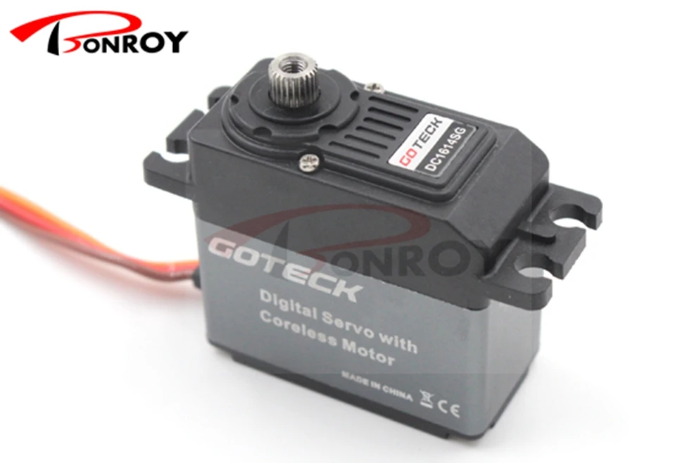 Goteck standard digital dc coreless servo motor DC1614SG with 14/16kg-cm for Car model/fixed-wing aircraft/ helicopter/ Robot
Goteck standard digital dc coreless servo motor DC1614SG with 14/16kg-cm for Car model/fixed-wing aircraft/ helicopter/ Robot
