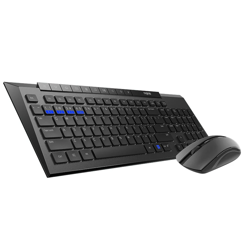 

Latest Rapoo Multi-mode Silent Wireless Keyboard Mouse Combos Switch Bluetooth 3.0/4.0 and 2.4G up to 3 Devices for PC/Mac/Phone