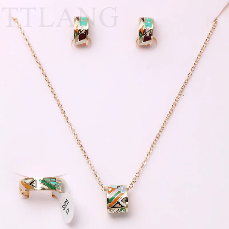 Newest 3pcs-set Delicate Shiny Colors Symbol Design Enamel Jewelry Set (Earrings,Ring,Pendant)
Newest 3pcs-set Delicate Shiny Colors Symbol Design Enamel Jewelry Set (Earrings,Ring,Pendant)