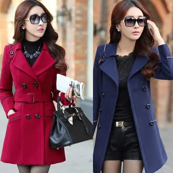 Women Wool Double Breasted Coat Elegant Long Sleeve Work Office Fashion Jacket chaquetas mujer 2019 W724
Women Wool Double Breasted Coat Elegant Long Sleeve Work Office Fashion Jacket chaquetas mujer 2019 W724