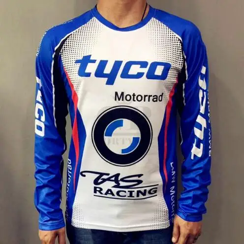 

TAS Men's Long Sleeve Motorcycle T-shirts Tyco Motorrad Motocross Jersey Polyester Moto GP Motorsport Cycling T-shirt for BMW