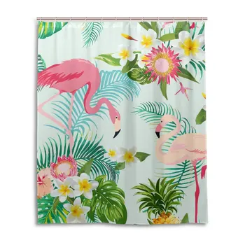 Shower Curtain Leaf Flower Flamingos Pattern Print 100% Polyester Fabric Shower Curtain for Home Bathroom Decorative Shower
Shower Curtain Leaf Flower Flamingos Pattern Print 100% Polyester Fabric Shower Curtain for Home Bathroom Decorative Shower