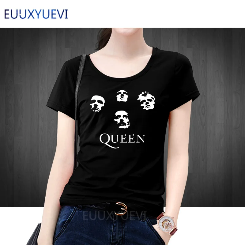 Printed T-shirt Summer Women T Shirts Classic Rock Band Queen T-shirt Cool Womens Cotton Short Sleeve Heavy Rock Tops Tee EUU-15
Printed T-shirt Summer Women T Shirts Classic Rock Band Queen T-shirt Cool Womens Cotton Short Sleeve Heavy Rock Tops Tee EUU-15