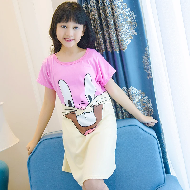Princess nightgown Summer Short-sleeved printing pajamas children's clothing girls home service Gifts for children nightdress
Princess nightgown Summer Short-sleeved printing pajamas children's clothing girls home service Gifts for children nightdress