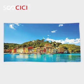 Custom Microfiber Ultra Soft Bath/hand Towel,Village Decor Mediterranean European Town by the Sea Portofino Italian Harbor
Custom Microfiber Ultra Soft Bath/hand Towel,Village Decor Mediterranean European Town by the Sea Portofino Italian Harbor