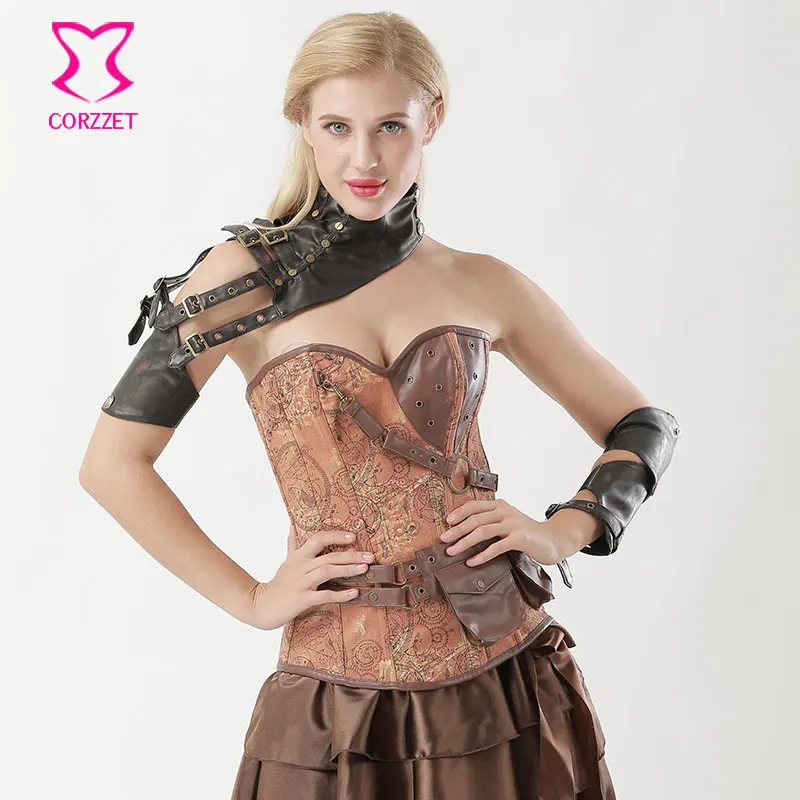 Brown PU Leather Removable Buckled Belt Shoulder Vintage Steampunk Arm Armor Gothic Arm Sleeve Cospaly Sexy Corset Accessories
Brown PU Leather Removable Buckled Belt Shoulder Vintage Steampunk Arm Armor Gothic Arm Sleeve Cospaly Sexy Corset Accessories