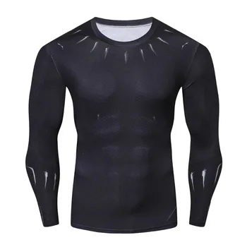 Raglan Sleeve Black Panther 3D Printed T shirts Men Compression Shirts 2018 NEW Tops For Male BodyBuilding Clothing
Raglan Sleeve Black Panther 3D Printed T shirts Men Compression Shirts 2018 NEW Tops For Male BodyBuilding Clothing