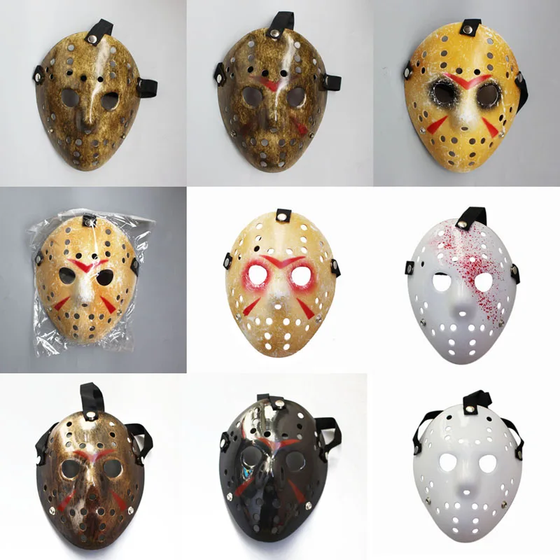 

100pcs/lot Halloween Mask Black Friday NO.13 Jason Voorhees Freddy Hockey Masquerade Masks Full Face For Adult Party Cosplay