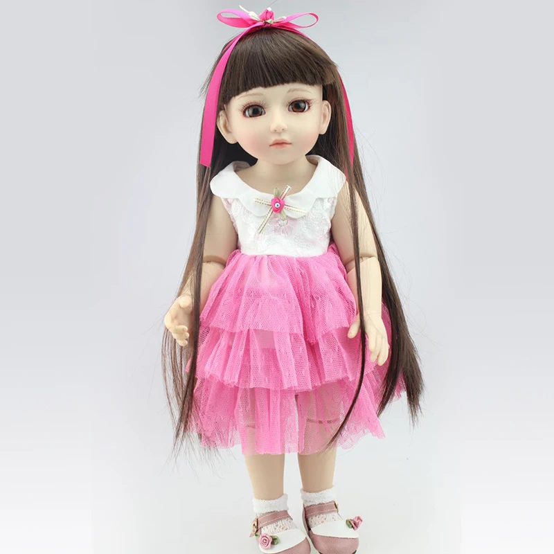 Nicery 16inch 40cm Bjd Ball Joint Doll Girl Doll Full High Vinyl Christmas Toy Gift for Children Pink Yarn Dress White Shoes
Nicery 16inch 40cm Bjd Ball Joint Doll Girl Doll Full High Vinyl Christmas Toy Gift for Children Pink Yarn Dress White Shoes