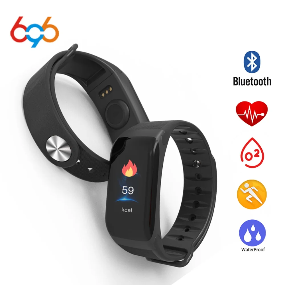 696 F1 plus Waterproof Fitness Tracker Color Screen Sport Smart Bracelet Call Reminder Step Pulse Heart Rate Monitor
696 F1 plus Waterproof Fitness Tracker Color Screen Sport Smart Bracelet Call Reminder Step Pulse Heart Rate Monitor