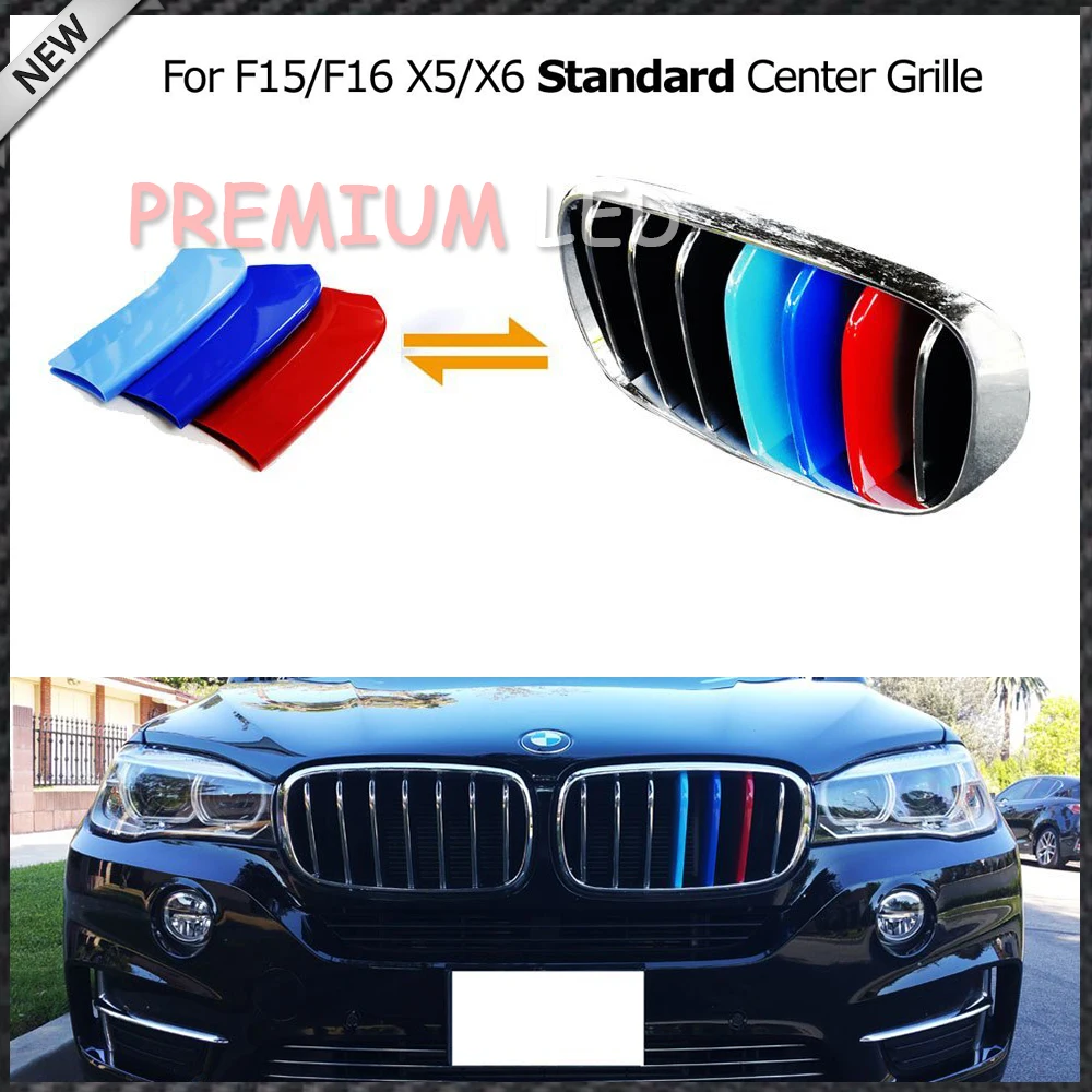 3pcs Exact Fit ///M-Colored Grille Insert Trims For BMW F15 X5 F16 X6 Center Kidney Grill
3pcs Exact Fit ///M-Colored Grille Insert Trims For BMW F15 X5 F16 X6 Center Kidney Grill