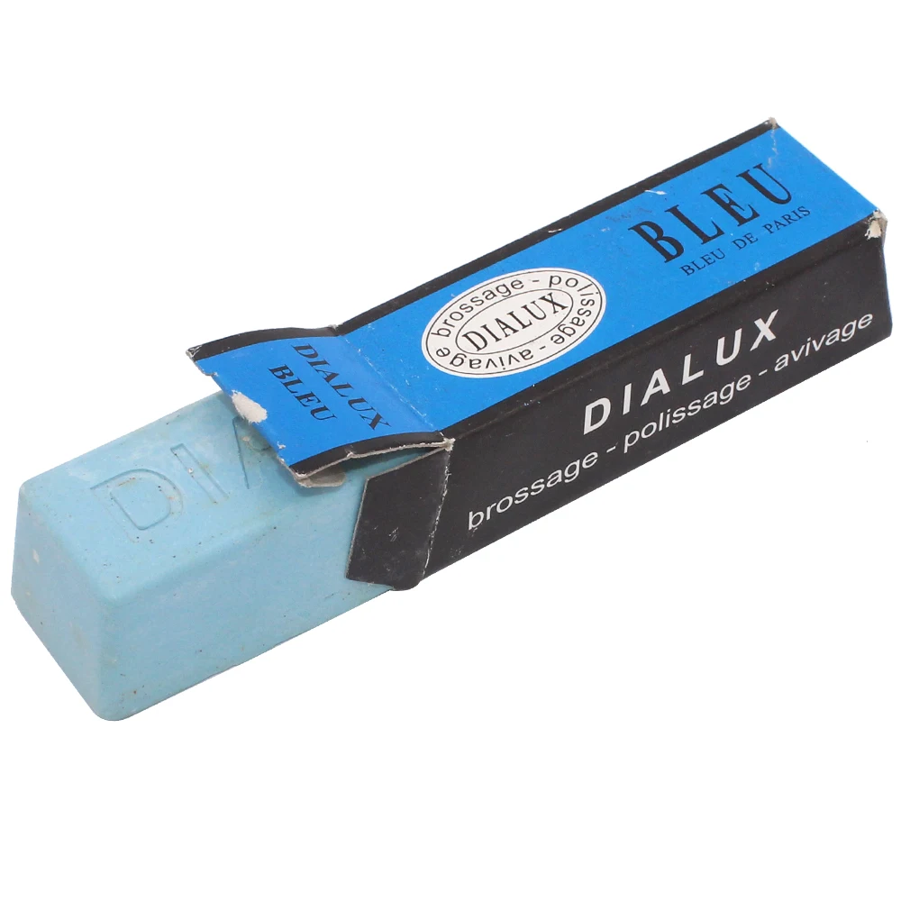 DIALUX Rouge Gold &Silver Jewelers Carving Wax Polishing Rouge, Blue Color Rouge Bar Buffing Wax Compound France
DIALUX Rouge Gold &Silver Jewelers Carving Wax Polishing Rouge, Blue Color Rouge Bar Buffing Wax Compound France