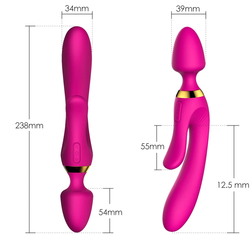 gelugee Vibrators Sex toy for Women Silicon Dildo Vibrator AV Magic Wand,3 Motors G spot Rabbit Vibrating Massage for Couples 4