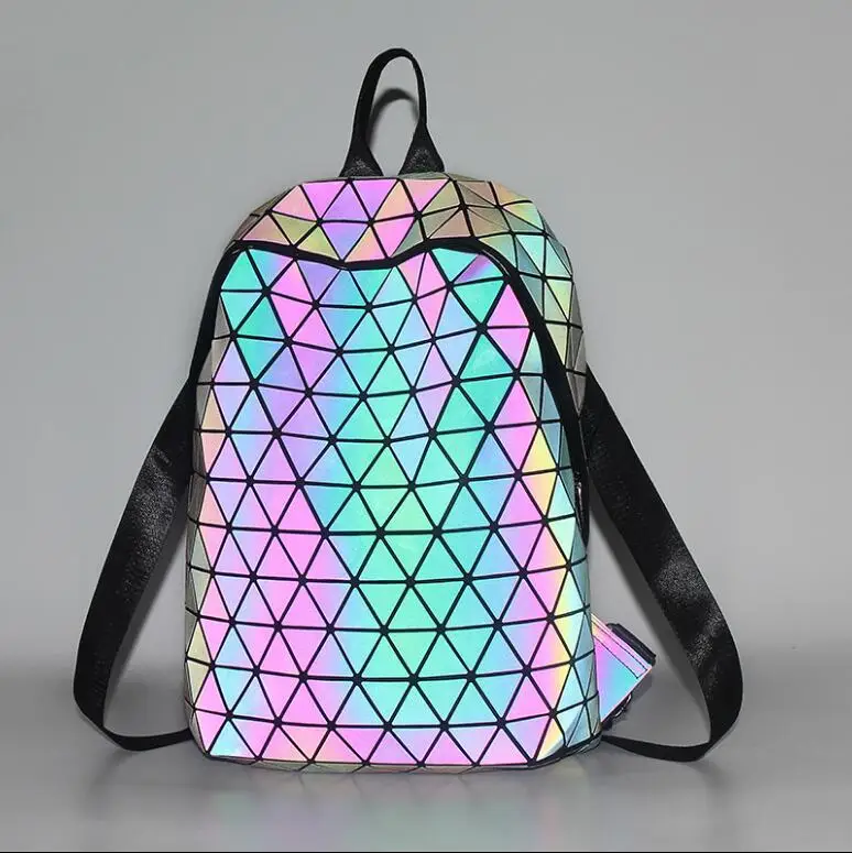 2019 New Large capacity Female Luminous Geometry Diamond lattice luggage Backpack Women Student Bag Soft leather Shoulder bag
2019 New Large capacity Female Luminous Geometry Diamond lattice luggage Backpack Women Student Bag Soft leather Shoulder bag
