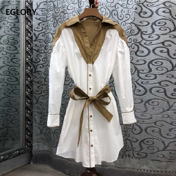 Latest Designer Fashion Dress 2019 Autumn Style Women Turn-down Collar Color Block Patchwork Full Sleeve Casual Long Shirt Dress
Latest Designer Fashion Dress 2019 Autumn Style Women Turn-down Collar Color Block Patchwork Full Sleeve Casual Long Shirt Dress