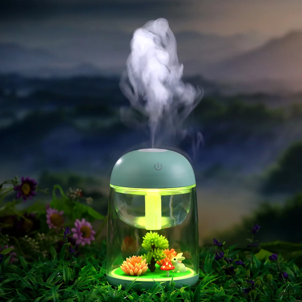 Mini Portable Mist Humidifier Transparent Micro-landscape Air Humidifier Spray Air Purifier Diffuser with LED Lights for Home
Mini Portable Mist Humidifier Transparent Micro-landscape Air Humidifier Spray Air Purifier Diffuser with LED Lights for Home