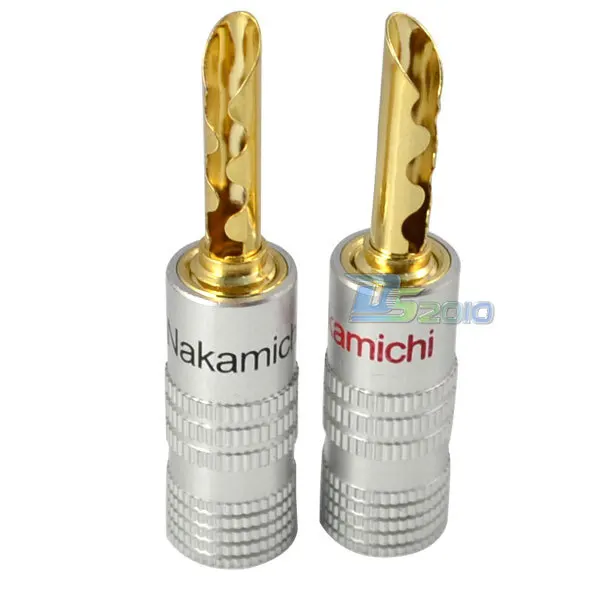 High Quality2Pcs Nakamichi Gold Plated BFA Banana Mic Speaker Cable Male Plugs AMP Connector
High Quality2Pcs Nakamichi Gold Plated BFA Banana Mic Speaker Cable Male Plugs AMP Connector