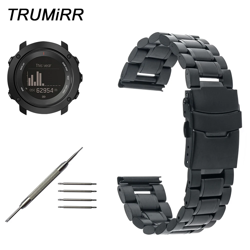Stainless Steel Watchband +Tool for Suunto 9 / Ambit 3 Vertical / Spartan Sport HR Watch Band Safety Buckle Strap Wrist Bracelet
Stainless Steel Watchband +Tool for Suunto 9 / Ambit 3 Vertical / Spartan Sport HR Watch Band Safety Buckle Strap Wrist Bracelet