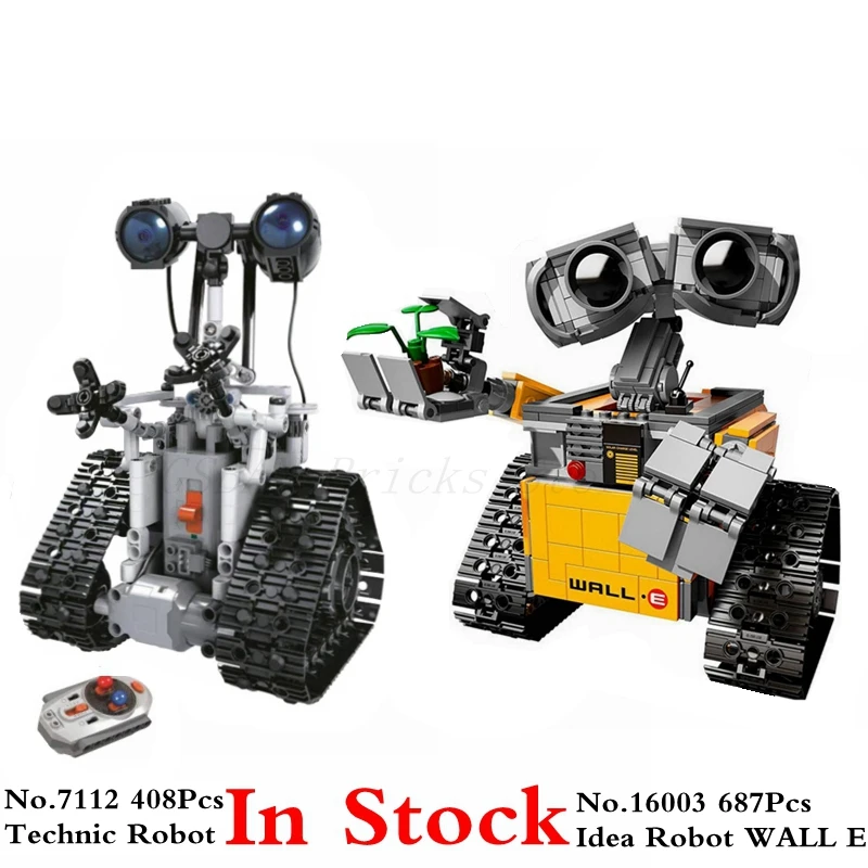 16003 Creator Idea Robot WALL E Movie Action Figures Technic RC Creative Model Building Blocks Children's Toys Gift WELL E 21303
16003 Creator Idea Robot WALL E Movie Action Figures Technic RC Creative Model Building Blocks Children's Toys Gift WELL E 21303