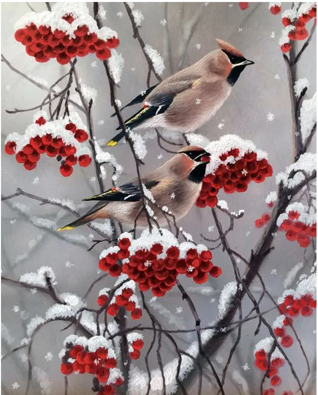Full circular 5D DIY diamond painting winter bird diamond embroidery animal digital stickers cross stitch home decorat
Full circular 5D DIY diamond painting winter bird diamond embroidery animal digital stickers cross stitch home decorat