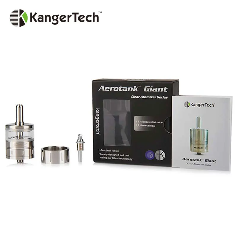 New KangerTech Aerotank Giant Clearomizer 4.5ml 1.8 ohm Airflow Control Pyrex Glass Aerotank Giant Tank with Upgraded Dual Coil 
New KangerTech Aerotank Giant Clearomizer 4.5ml 1.8 ohm Airflow Control Pyrex Glass Aerotank Giant Tank with Upgraded Dual Coil