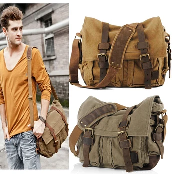 ANAWISHARE Canvas Leather Crossbody Bag Men Military Army Vintage Messenger Bags Large Shoulder Bag Travel Bags I AM LEGEND
ANAWISHARE Canvas Leather Crossbody Bag Men Military Army Vintage Messenger Bags Large Shoulder Bag Travel Bags I AM LEGEND