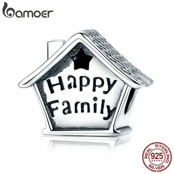 BAMOER Love Heart House Silver Beads Authentic 925 Sterling Silver Charms Fit Bracelets Families Gift Fine Jewelry SCC758
BAMOER Love Heart House Silver Beads Authentic 925 Sterling Silver Charms Fit Bracelets Families Gift Fine Jewelry SCC758