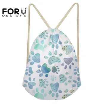 FORUDESIGNS Women's Backpack Drawstring Bag Dog Bone Paw Printing Small School Backpack for Children Girls Bolsas Feminina 2018
FORUDESIGNS Women's Backpack Drawstring Bag Dog Bone Paw Printing Small School Backpack for Children Girls Bolsas Feminina 2018