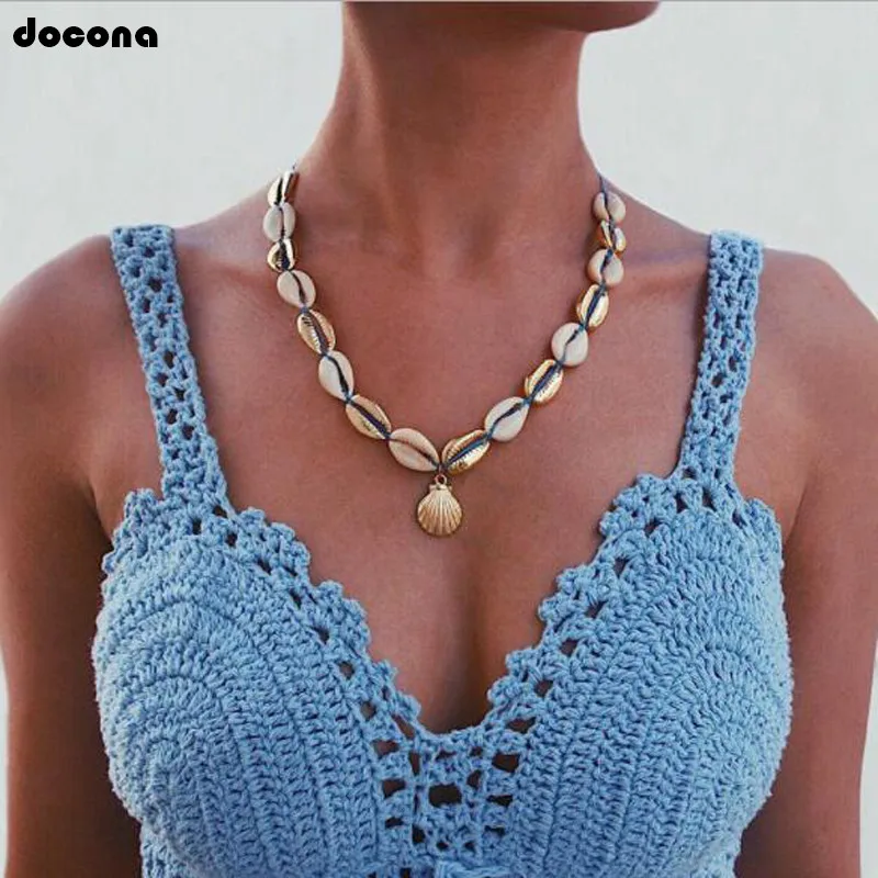 docona Summer Beach Seashell Pendant Necklace for Women Handmade Conch Rope Adjustable Choker Necklace Party Jewelry C05306
docona Summer Beach Seashell Pendant Necklace for Women Handmade Conch Rope Adjustable Choker Necklace Party Jewelry C05306