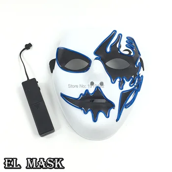 Free shipping Sound Activated 10 colors Selects EL mask ghost mask with Plastic halloween mask props For DJ Party Decoration
Free shipping Sound Activated 10 colors Selects EL mask ghost mask with Plastic halloween mask props For DJ Party Decoration