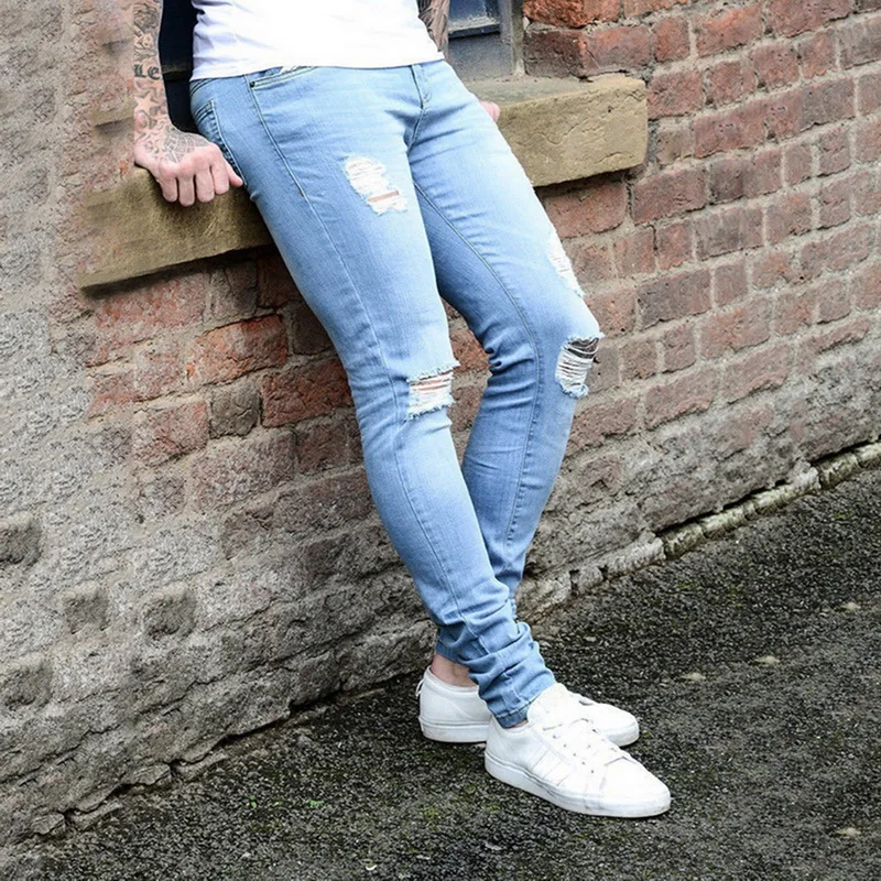 Oeak Big Size Man Cotton Ripped Jeans for Men Skinny Trousers Male Denim Pencil Jeans Blue Pants Male pantalon hombre jean
Oeak Big Size Man Cotton Ripped Jeans for Men Skinny Trousers Male Denim Pencil Jeans Blue Pants Male pantalon hombre jean