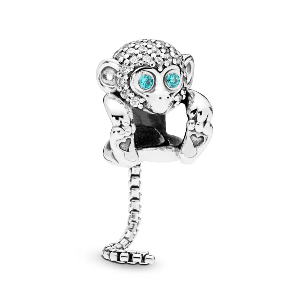 Authentic 925 Sterling Silver Sparkling Monkey With Crystal Animal Bead Charm Fit Pandora Bracelet Bangle For Women DIY Jewelry
Authentic 925 Sterling Silver Sparkling Monkey With Crystal Animal Bead Charm Fit Pandora Bracelet Bangle For Women DIY Jewelry