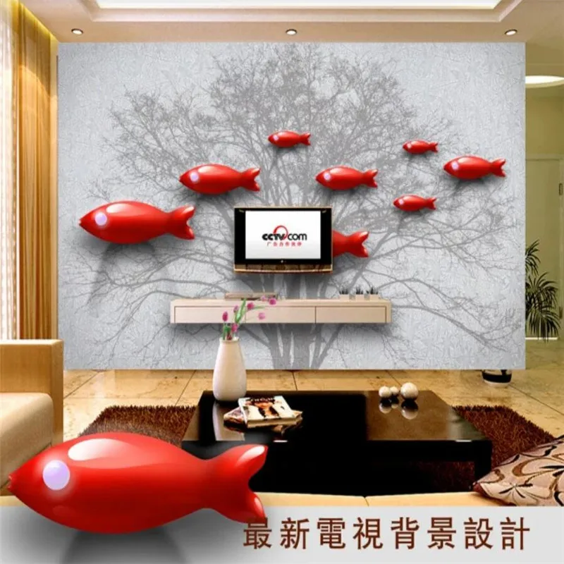 Original 3D fish wall design professional production mural wallpaper custom poster photo wall
Original 3D fish wall design professional production mural wallpaper custom poster photo wall