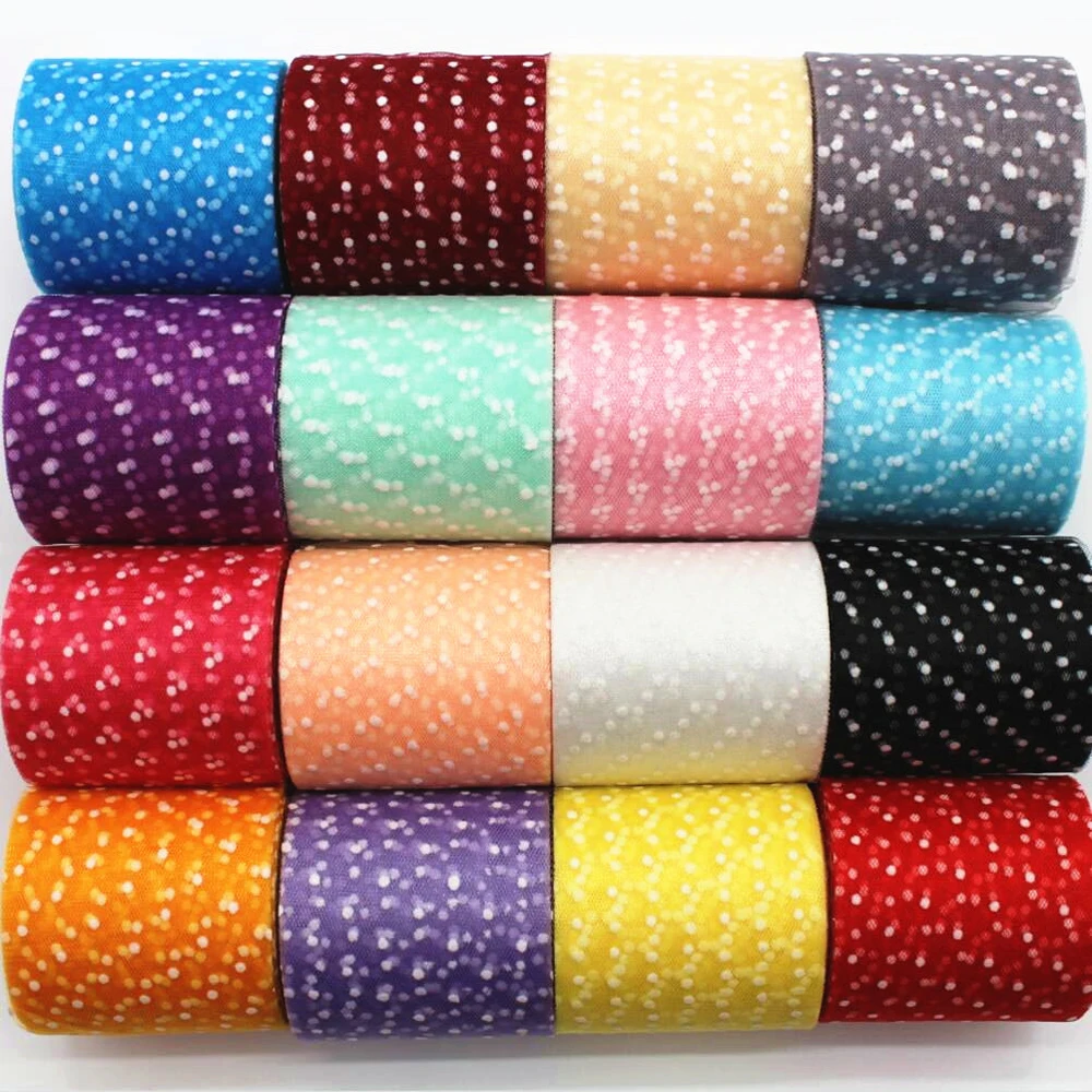 20 yards / volume 3 '' 7.5 cm white dot DIY handmade material headwear decoration tutu skirt tulle roll 75mm Ribbon
20 yards / volume 3 '' 7.5 cm white dot DIY handmade material headwear decoration tutu skirt tulle roll 75mm Ribbon