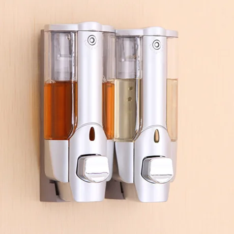 Auswind Modern Soap Dispenser Wall Mount Dual Shampoo Box Plastic Liquid Bottle Bath 700ml Silver Bathroom Accessories
Auswind Modern Soap Dispenser Wall Mount Dual Shampoo Box Plastic Liquid Bottle Bath 700ml Silver Bathroom Accessories