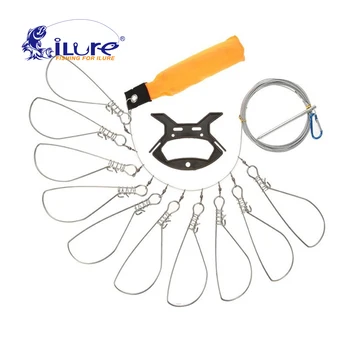 iLure Fishing Lock Buckle Stainless Steel 5/10 Pushbuttons Chain Stringer With Float Live Fish Barriers Belt Fishing Accessories
iLure Fishing Lock Buckle Stainless Steel 5/10 Pushbuttons Chain Stringer With Float Live Fish Barriers Belt Fishing Accessories