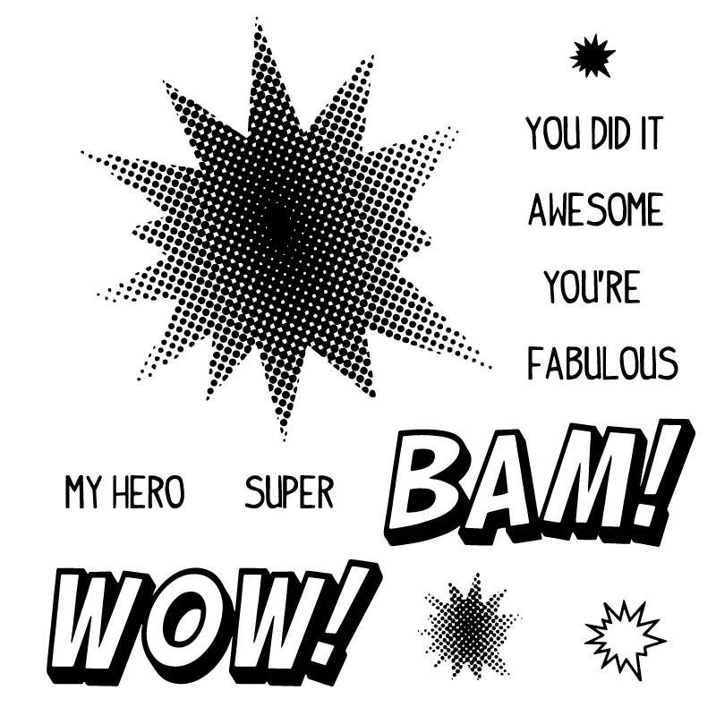 AZSG "WOW" Clear Stamps for DIY Scrapbooking Photo Album Decoretive Card Making Embossing Stencial 14*14cm
AZSG "WOW" Clear Stamps for DIY Scrapbooking Photo Album Decoretive Card Making Embossing Stencial 14*14cm