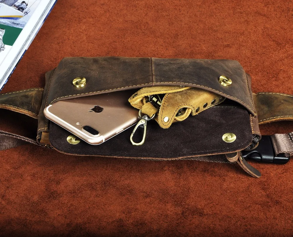 Повседневная дизайнерская поясная сумка для мужчин нагрудная сумочка из
